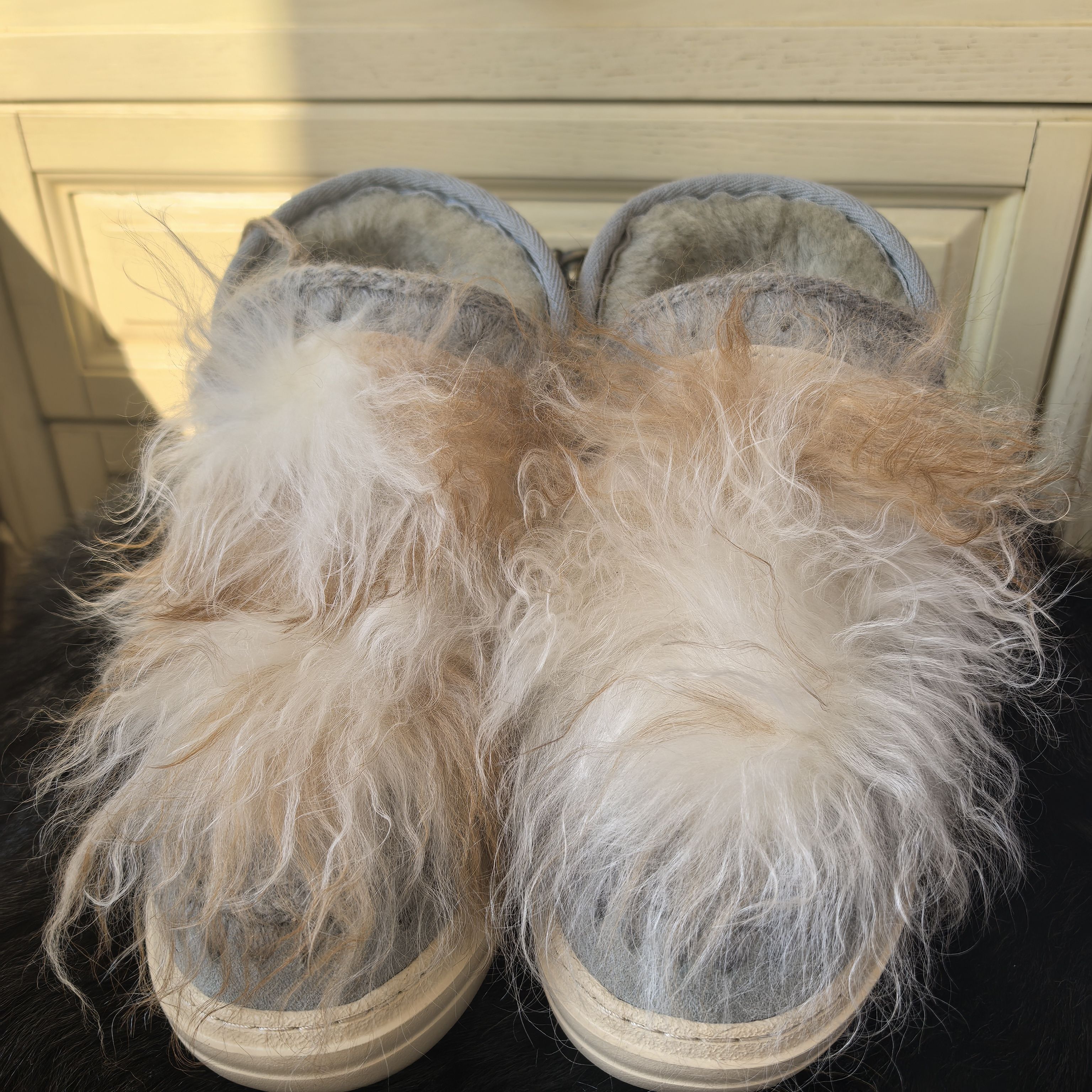 M羊皮毛一体运动底防滑秋冬雪地靴MINI款高端定制偏小一码