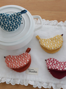 防烫隔热手套布艺刺绣小鸟创意盖帽砂锅茶壶手柄铸铁锅耳锅帽