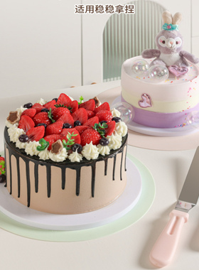 圆形转台硅胶防滑垫蛋糕转盘垫裱花转台垫30cm圆形擀面垫烘焙工具