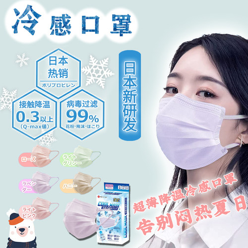日本自带冰凉降温防晒口罩