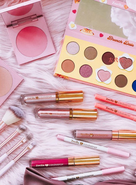 美购限量 Colourpop卡乐泡泡 Zoella 持久十二色大地色眼影盘高光