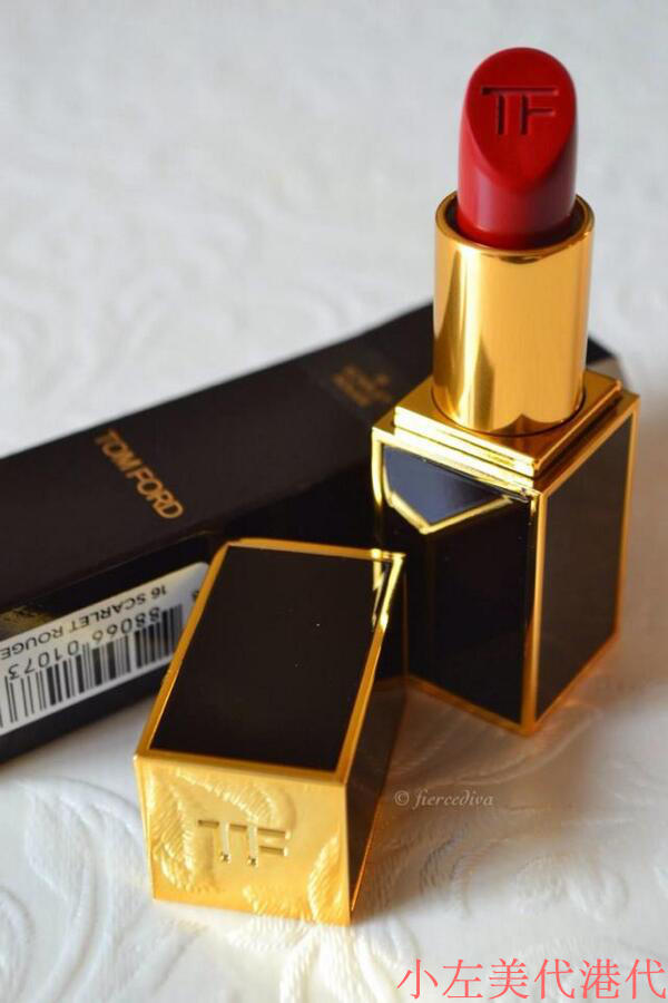 现货绝版TOM FORD/TF汤姆福特口红黑金黑管唇膏16SCARLET 新色 80