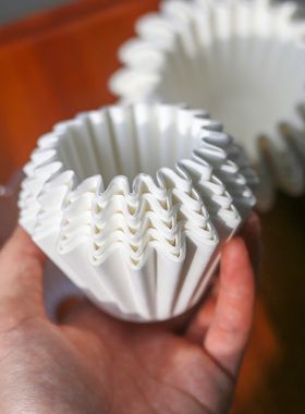 拉布智造 蛋糕滤纸平底滤纸wave波浪折纸155/185快流速近乎无味