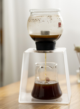 台湾一屋窑耐热玻璃泡茶器聪明杯冲咖啡水塔式懒人过滤茶咖套组