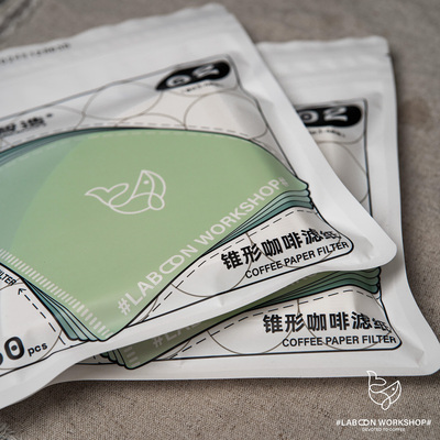 拉布智造锥形高速滤纸白色50PCS