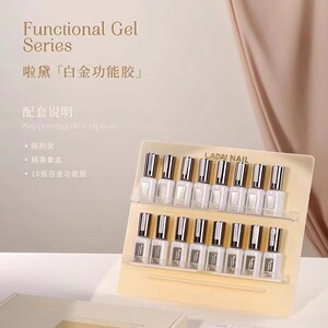 鸥博丽小妖精功能胶美甲封层底胶套装加固胶磨砂平衡液晕染持久