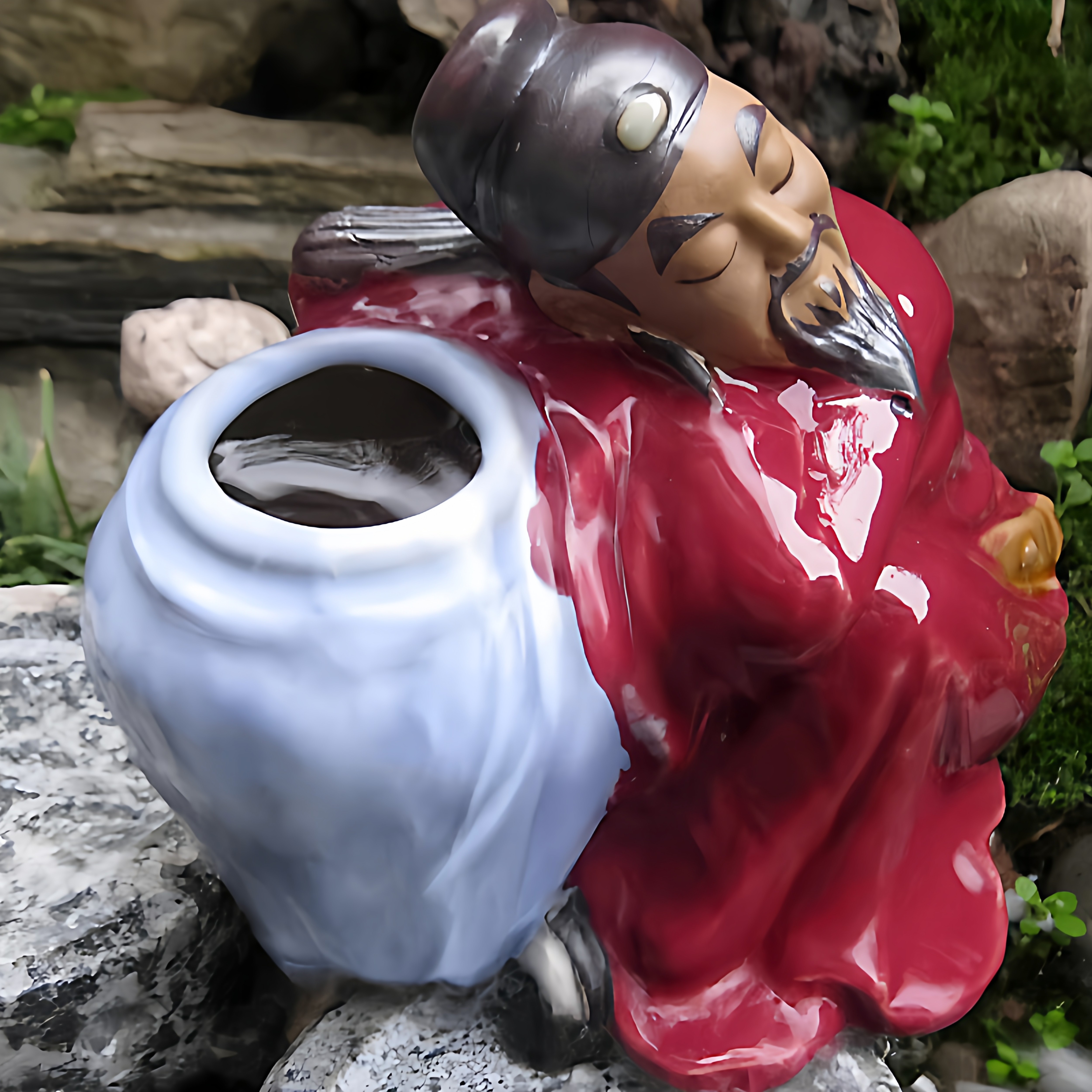 手工陶瓷流水摆件庭院装饰品