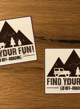 OFFROAD牧马人4x4户外探险SUV Allrad Park＃423贴纸