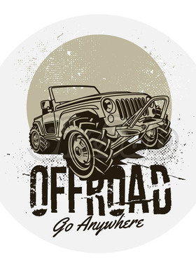 越野offroad go adv斑驳冒险穿越硬派反光磁性镭射车贴贴花204011