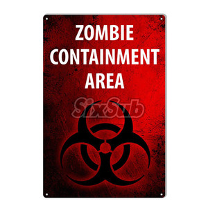 zombie area apocaly摩托车汽车复古贴纸贴花 027053 containment