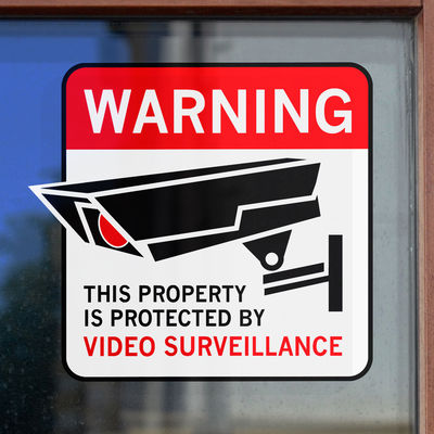 视频贴纸监控摄像头警告
