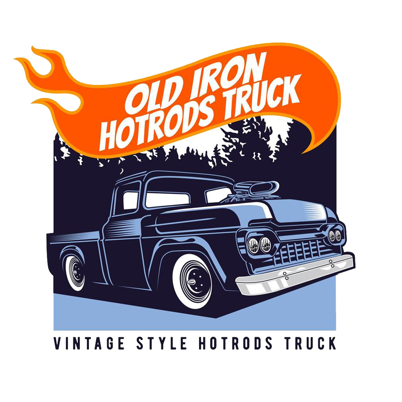 classic old iron hot rod truck poster车门汽车贴纸车贴#1240-封面