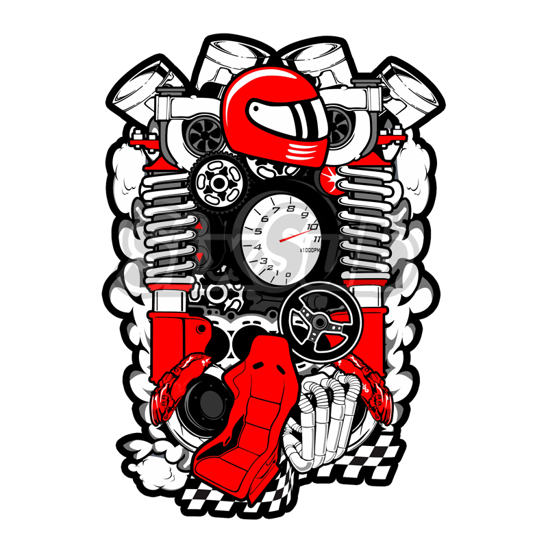 拉力风挡改装鸟嘴反光水晶胶贴