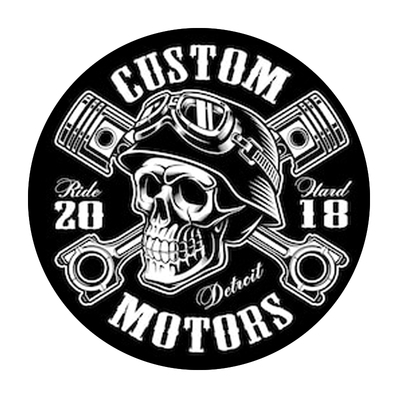 交叉人头骨贴纸自行车