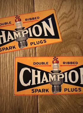 CHAM-PION火花塞Spark Old School Vintage Oldtimer#007贴花贴纸