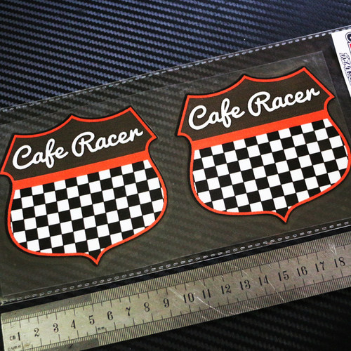 caferacer黑人罗霍盾牌格子旗