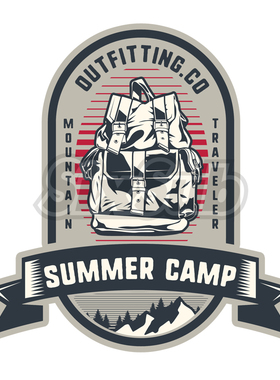 SUMMER CAMP OUTFITTING 夏令营徒步穿越野外车贴#12208