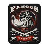 famous wolf biker rider狼骑士原始摩托车车贴花