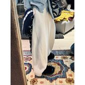 女秋400克baby绒奶杏色香蕉卫裤 钱美西 宽松阔腿休闲裤 高腰显瘦