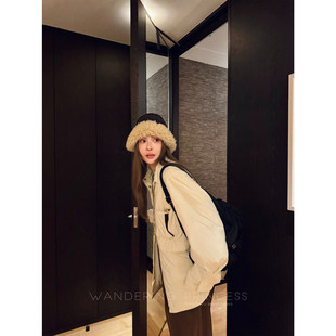 钱美西 限量90白鹅绒面里一体3米用料轻柔丝滑百搭宽松衬衫羽绒服