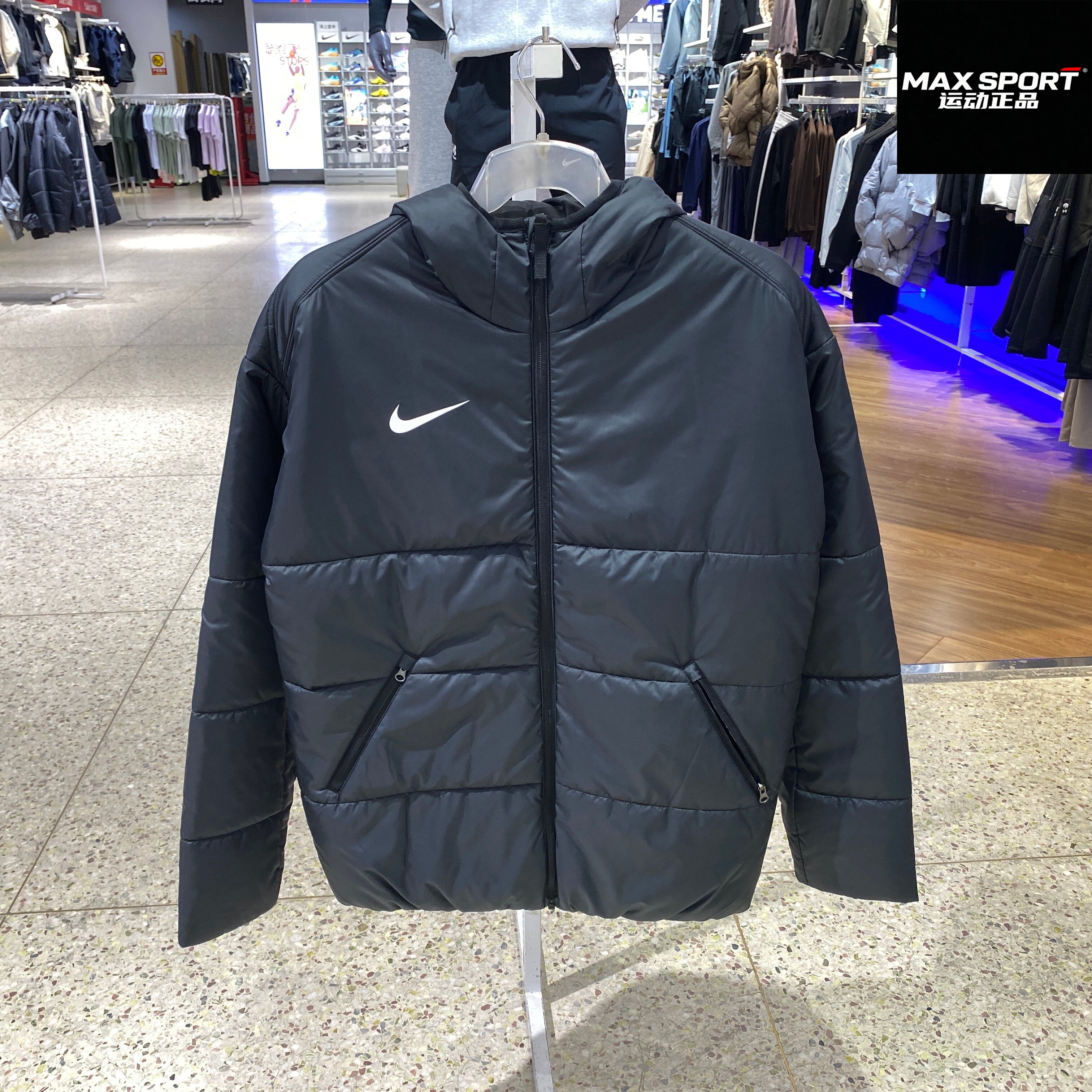 Nike耐克男棉服冬季新款上衣棉袄户外运动休闲连帽保暖外套IM4144