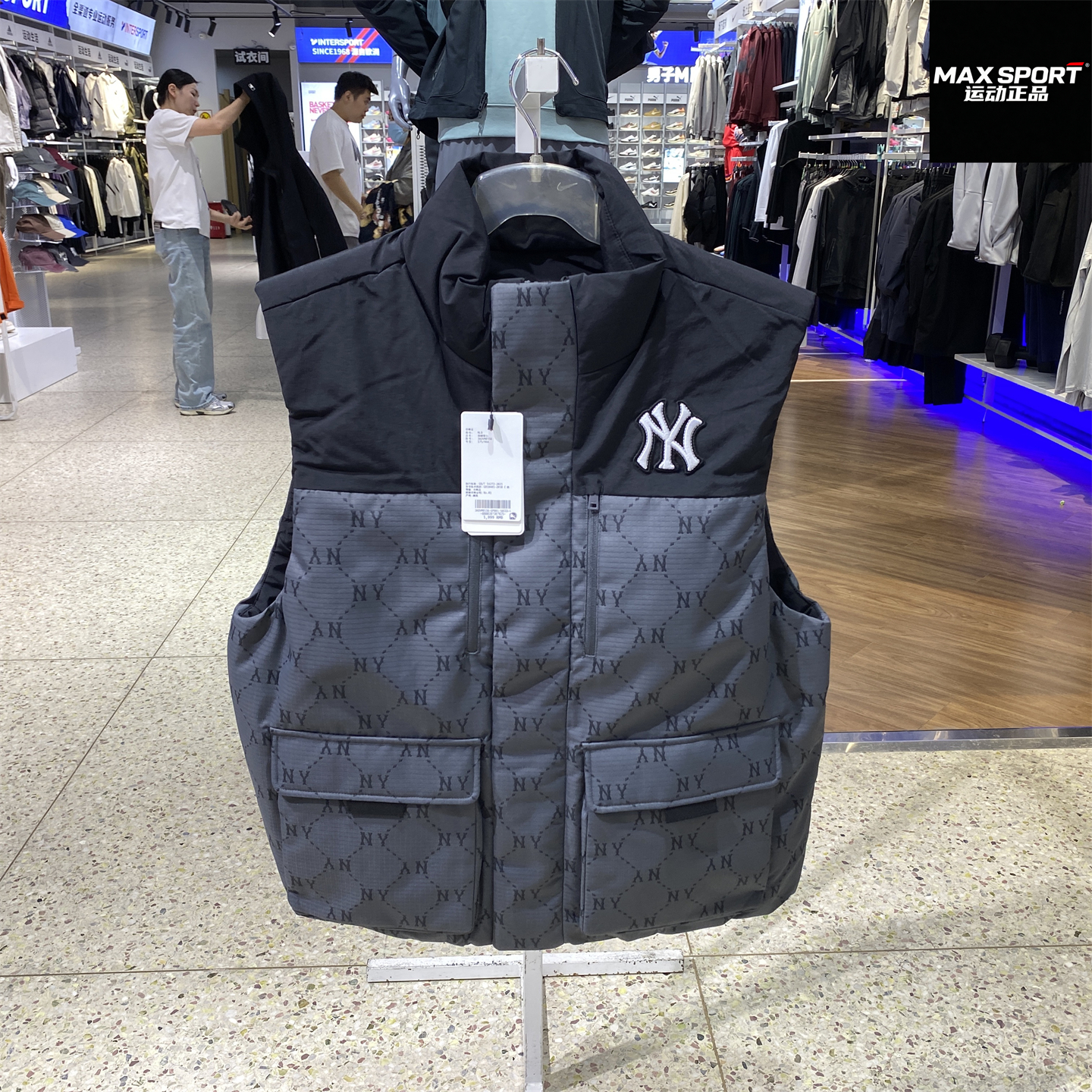 MLB男女羽绒服马甲运动外套