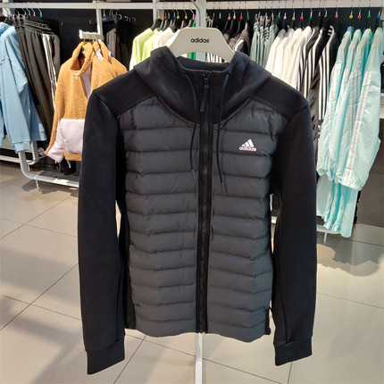 正品Adidas阿迪达斯羽绒服男款冬季夹克连帽运动防风外套 CY8723