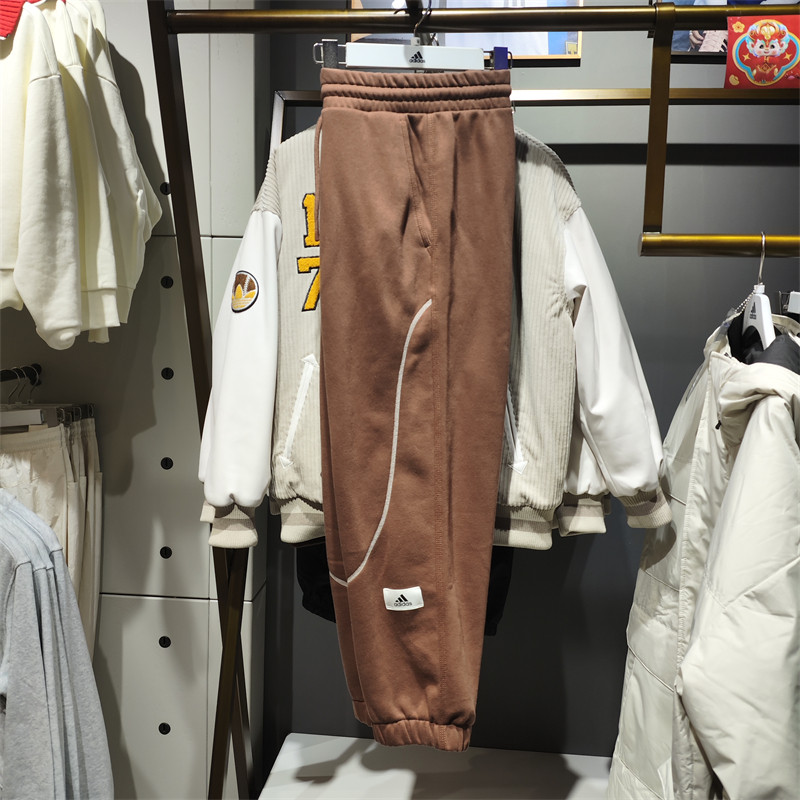 正品adidas/阿迪达斯春秋季男子运动裤训练休闲收口长裤 IP4977
