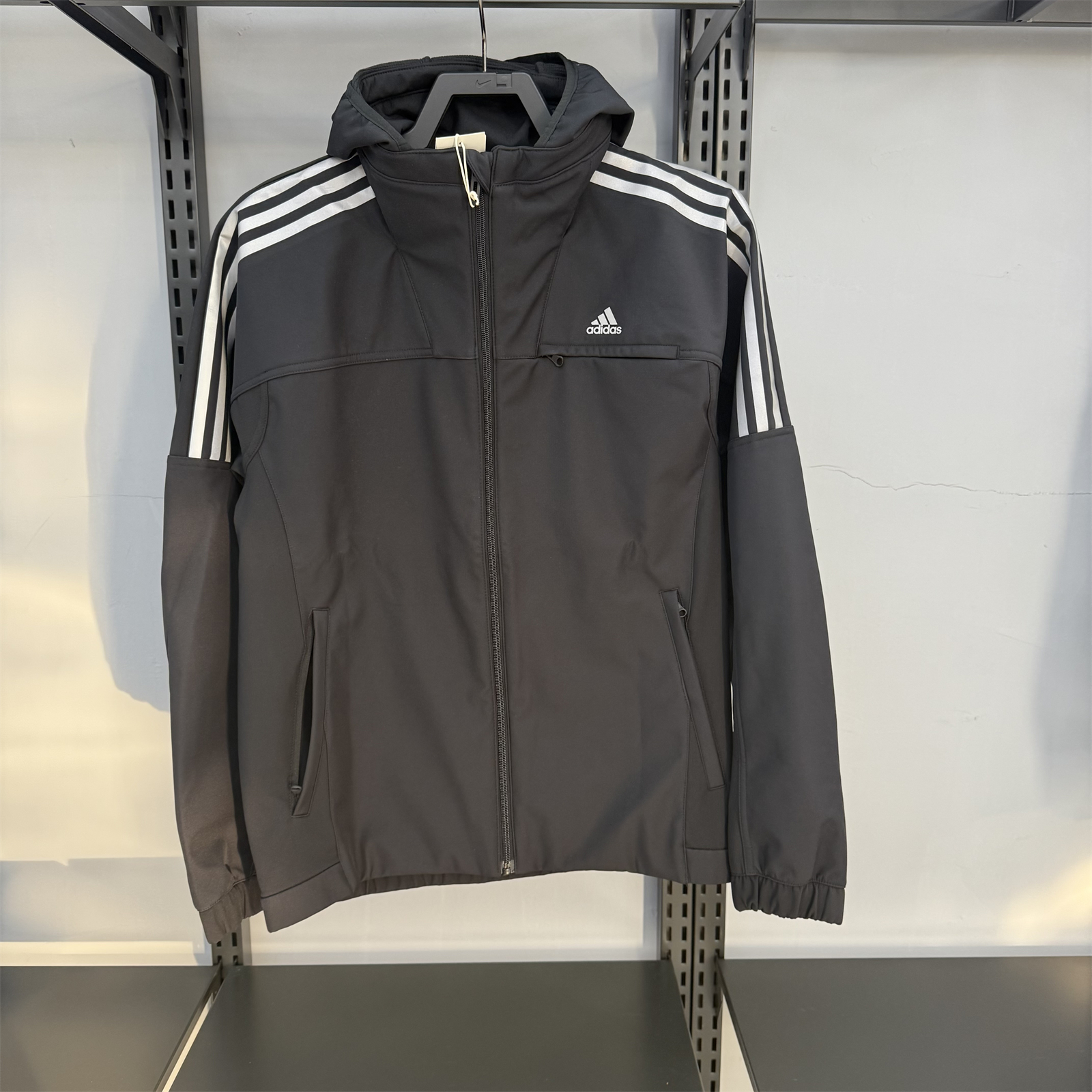 阿迪达斯男加绒冲锋衣外套夹克