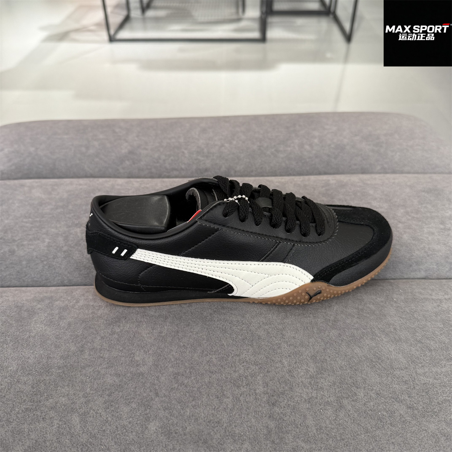 PUMA彪马女子薄底运动鞋26春秋新款黑色休闲旅游板鞋 405256-13