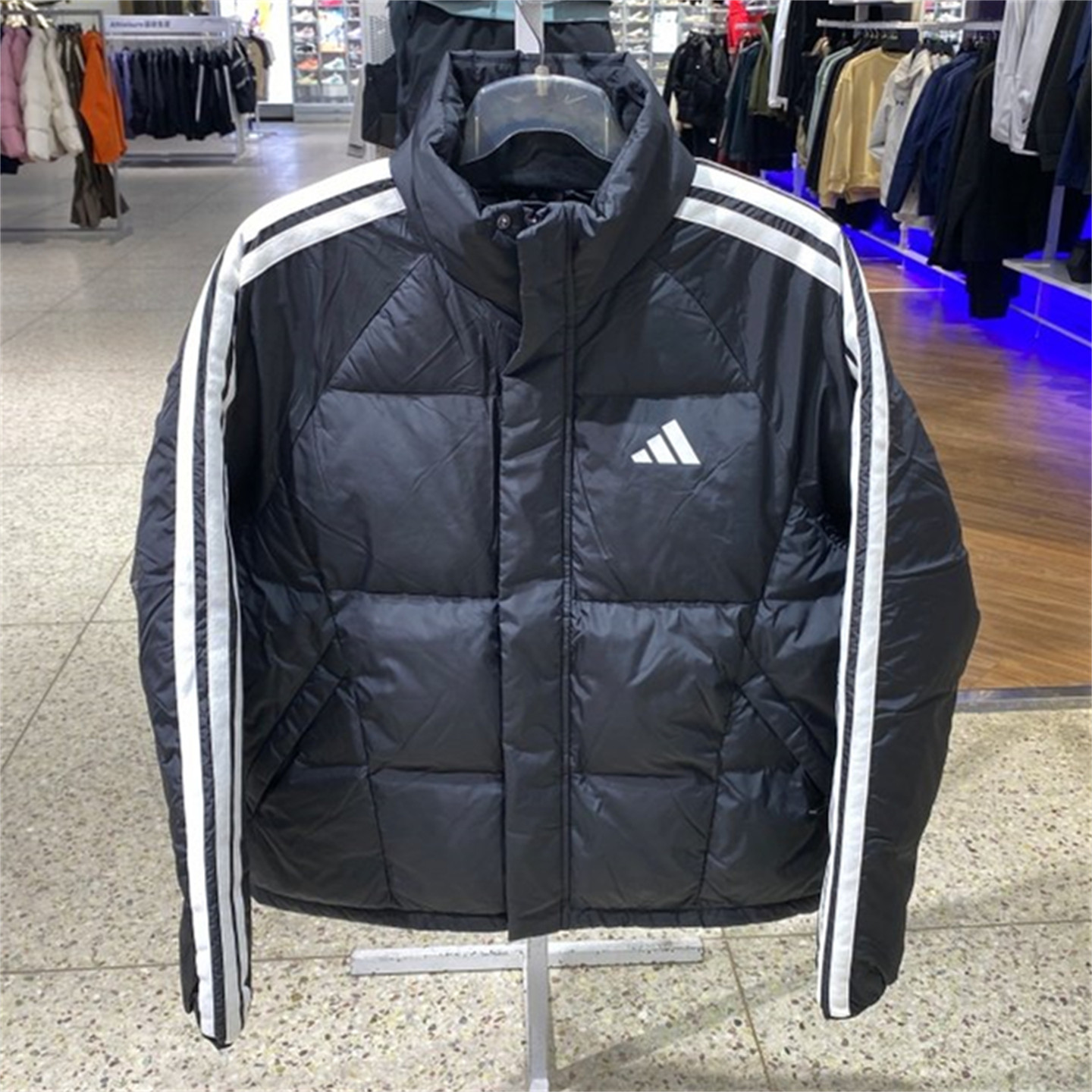 Adidas阿迪达斯男女羽绒服保暖三条纹鸭绒外套25冬宽松夹克KC2487,运动服/休闲服装,运动羽绒服,淘宝优惠券,粉丝福利购,淘宝优惠卷