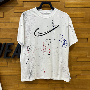 正品Nike耐克勾男子短袖2024夏新款大logo运动训练休闲T恤HF5565