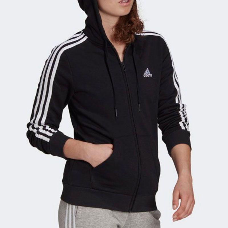 正品Adidas/阿迪达斯秋季女子针织保暖运动休闲跑步外套 GM5567