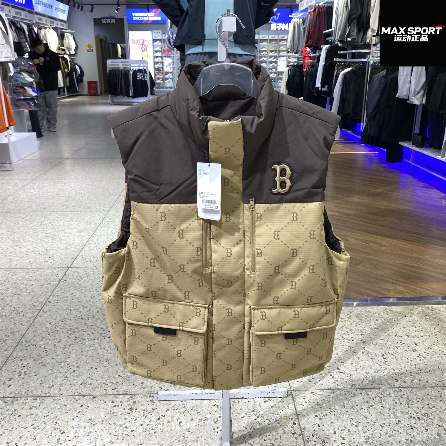 MLB男女羽绒服马甲外套