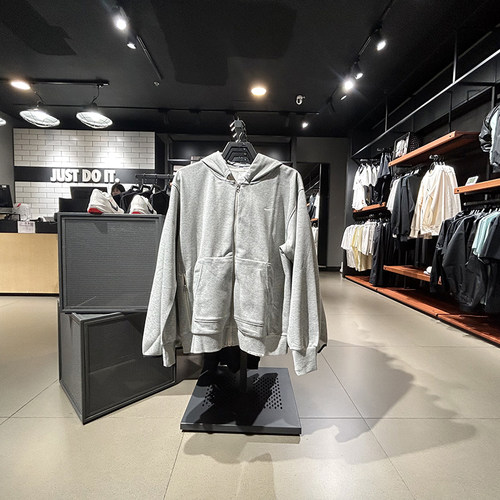 正品Nike/耐克上衣秋季百搭男子运动休闲保暖连帽夹克 DQ5817-010