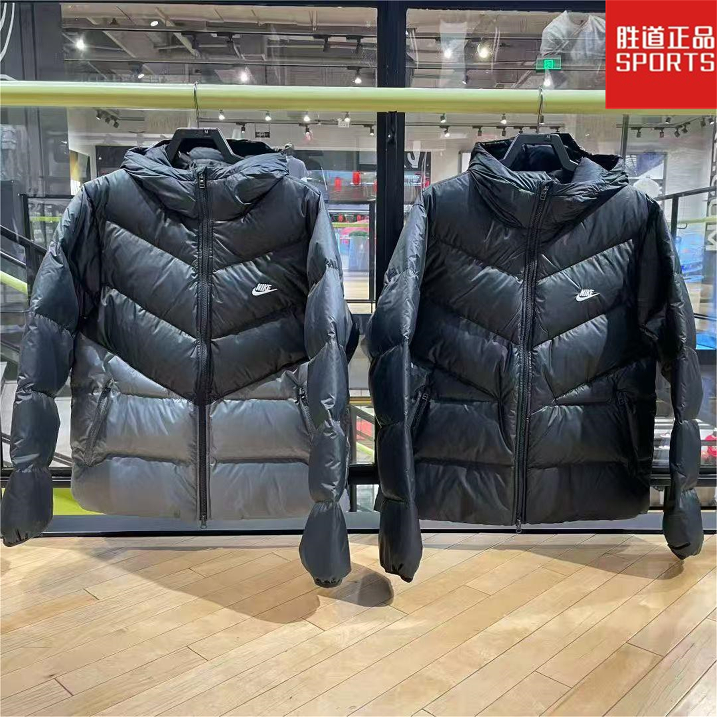 NIKE耐克男子羽绒服25冬新品连帽休闲防风保暖棉羽外套HQ7791-011