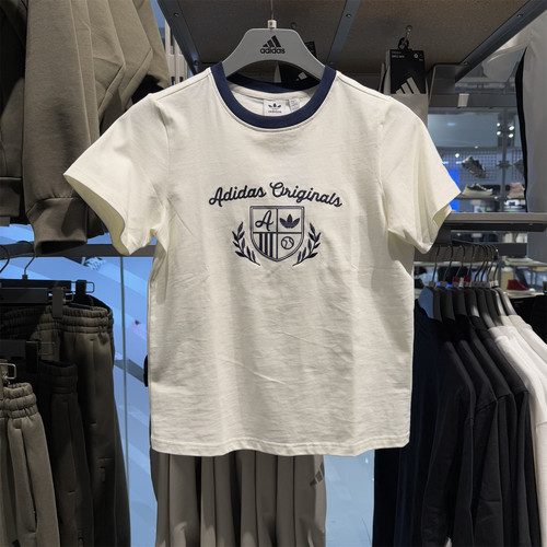 阿迪达斯三叶草女短袖休闲T恤