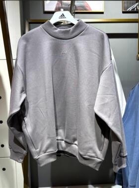 正品Adidas阿迪达斯男女情侣加绒卫衣半高领套头衫IX1966 IX1965