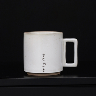 日式复古马克杯粗陶咖啡杯陶瓷杯子蓝瓶子咖啡杯家用办公室酒店杯