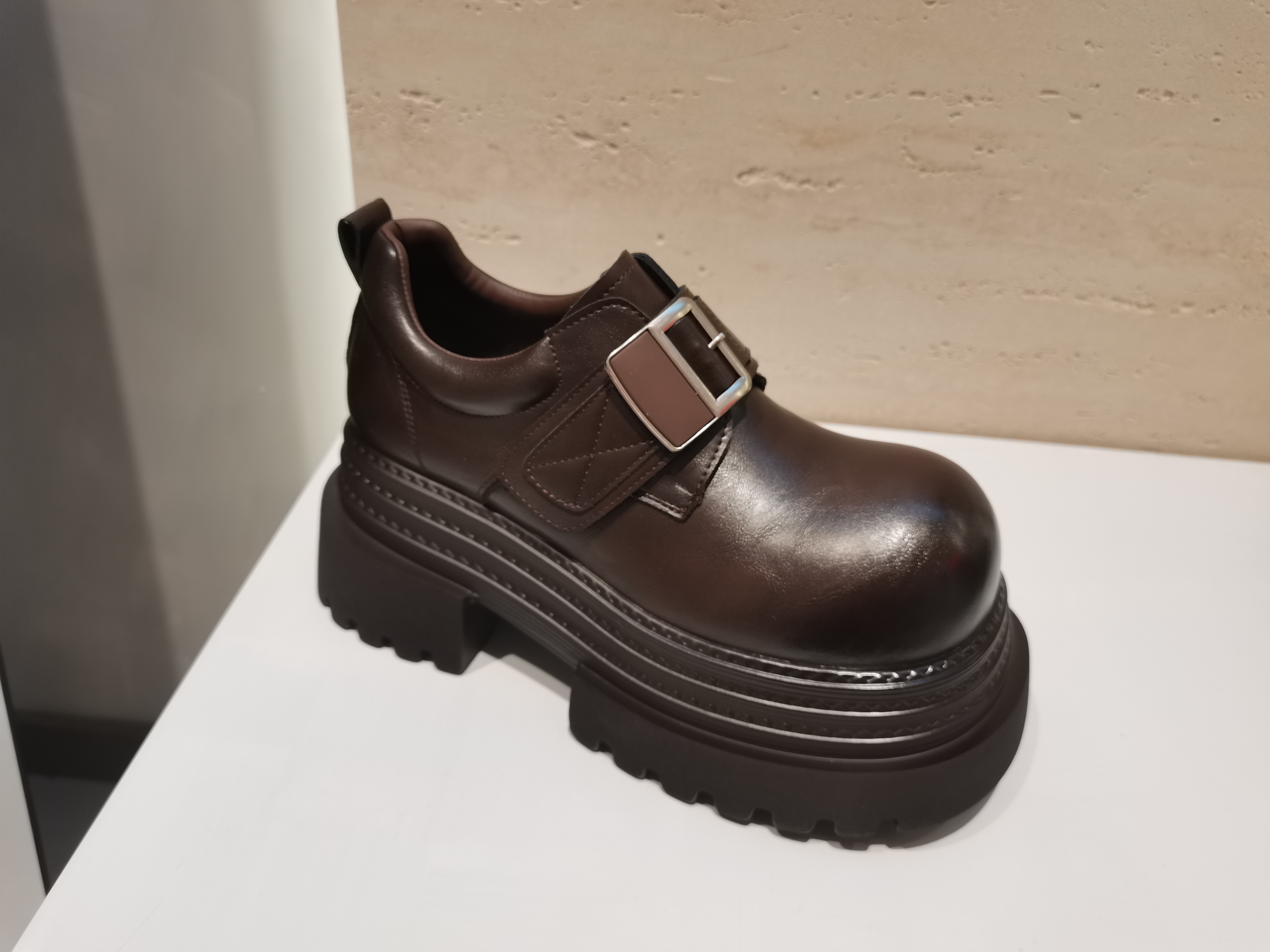 2026春季新款真皮女鞋爆款厚底增高乐福鞋防滑英伦风小皮鞋JK单鞋