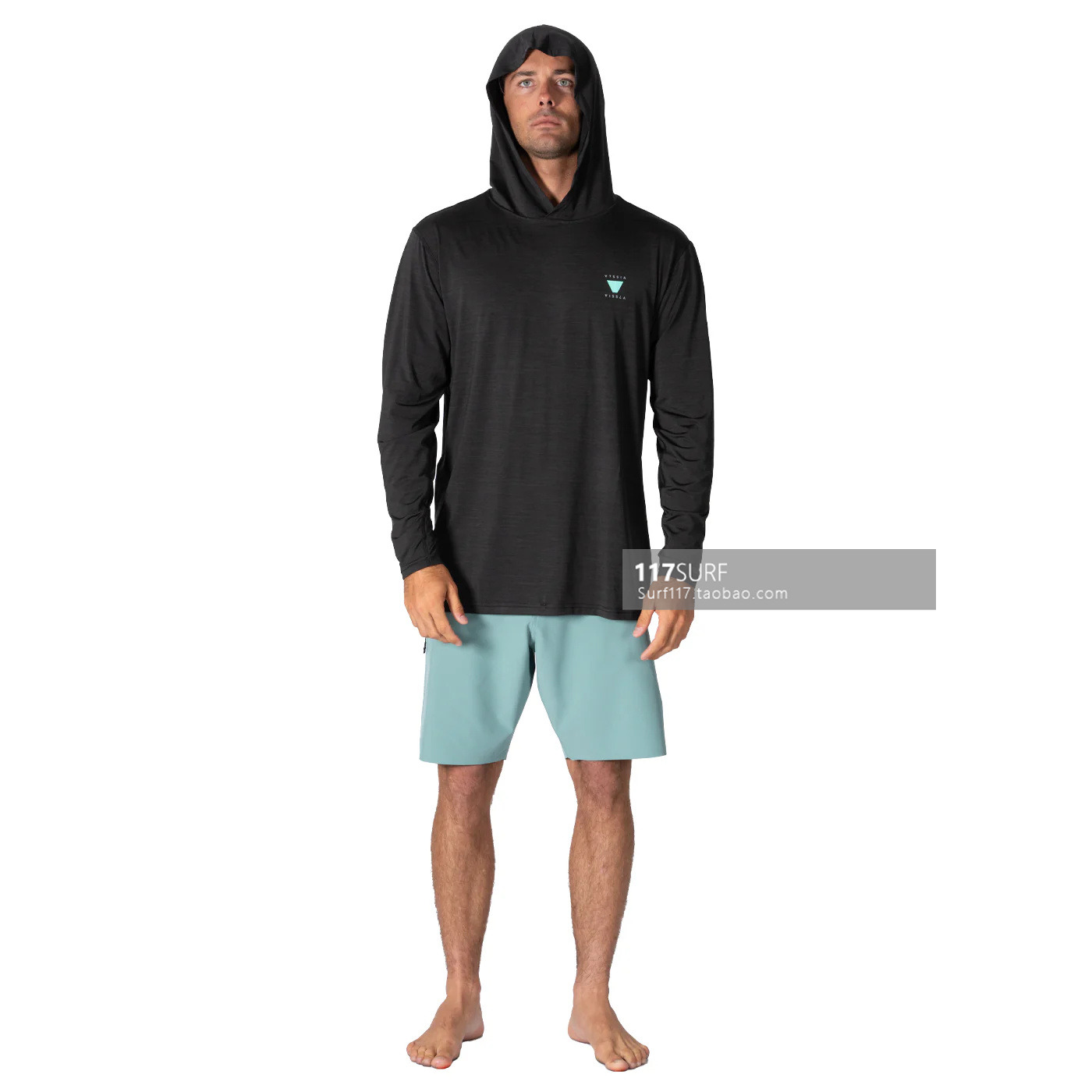 Vissla冲浪防晒衣连帽长袖 Twisted Eco Hooded LS Sun Shirt