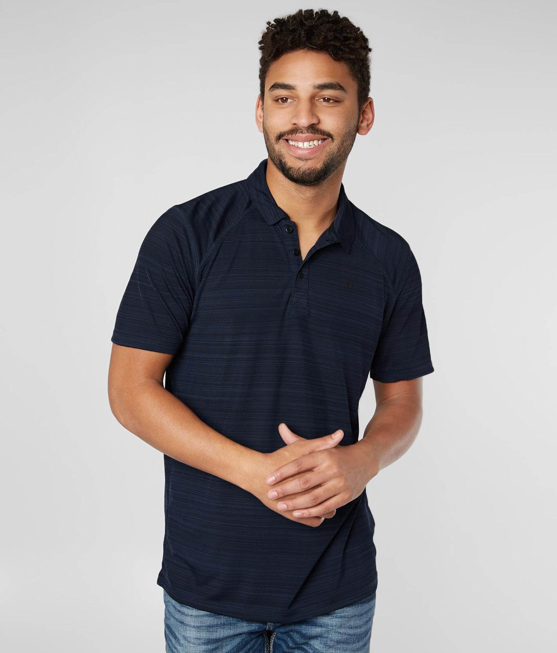 hurley belmont polo衫男士条纹阳离子运动面料美国冲浪品牌