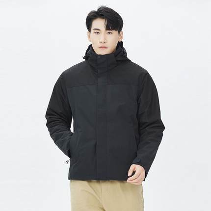 2025年新款德国冲锋衣男三合一两件套户外登山服加厚爸爸冬季外套