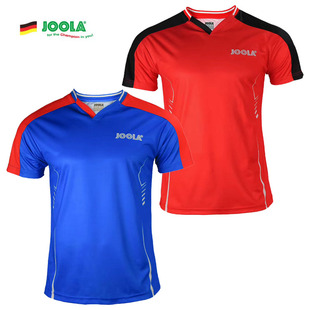 正品优拉尤拉JOOLA乒乓球服男女排汗乒乓球短袖圆领T恤比赛服灵动