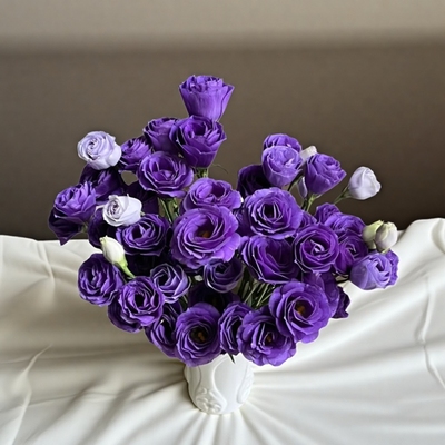 顺丰包邮鲜花紫色洋桔梗粉色云南基地直发发婚礼用花花束