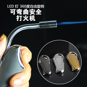厨房点火器棒加长嘴喷火枪微小型焊枪防风充气打火机 颜色随机