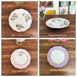 Herend海兰德赫伦匈牙利进口皇家花园紫绿花朵版餐具餐盘EVICTF1