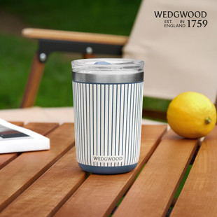 赠杯链WEDGWOOD威基伍德蓝调几何随行杯保温保冷杯咖啡杯商务送礼