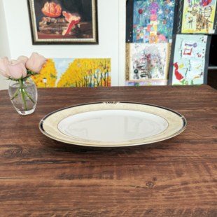 新年家宴盘Wedgwood Cornucopia 丰饶之角骨瓷超大鱼盘餐盘35cm