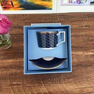 绝版款 礼盒装 Wedgwood Byzance拜占庭茶杯碟骨瓷欧式下午茶杯碟